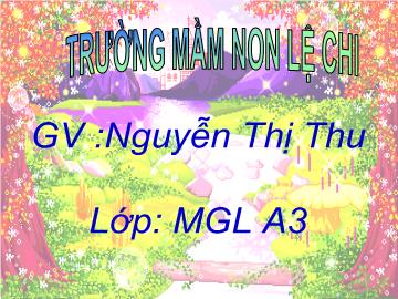 Bài giảng mầm non lớp Lá - Bé tìm hiểu một số nghề sản xuất