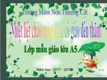 Bài giảng mầm non lớp Lá - Đề tài: Chia nhóm 8 đối tượng làm 2 phần