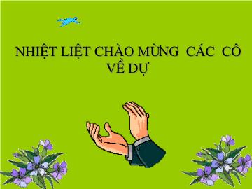 Bài giảng mầm non lớp Nhà trẻ - Lĩnh vực phát triển ngôn ngữ - Đề tài: Dạy Thơ Đi Dép