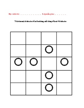 Giáo án mầm non lớp Chồi - Bài học: Vẽ thêm một hình tròn để có hai hàng, mỗi hàng đều có 4 hình tròn