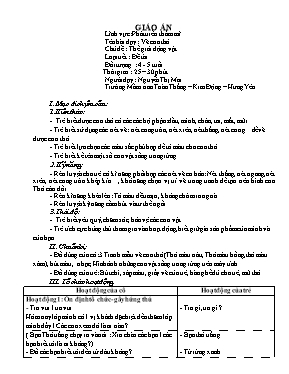 Giáo án Mầm non Lớp Nhà trẻ - Đề tài: Thơ: Yêu mẹ - Nguyễn Thị Mai