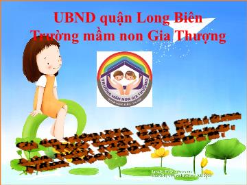 Bài giảng Mầm non Lớp Chồi - Thơ 