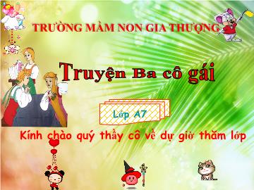 Bài giảng Mầm non Lớp Lá - Truyện 