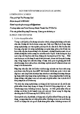 Thuyết minh Bài giảng Mầm non Lớp Lá - Làm quen chữ cái g, y - Ngô Thị Phương Quý