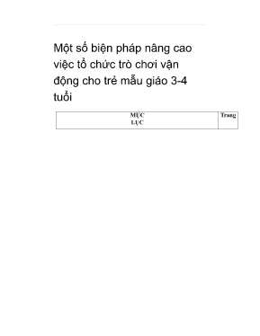 Sáng kiến kinh nghiệm Một số biện pháp nâng cao việc tổ chức trò chơi vận động cho trẻ mẫu giáo 3-4 tuổi