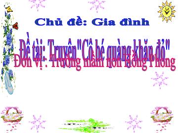 Bài giảng Mầm non Lớp Lá - Chủ đề: Gia đình. Đề tài: Truyện
