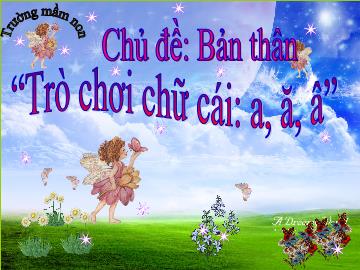 Bài giảng Mầm non Khối Lá - Chủ đề: Bản thân