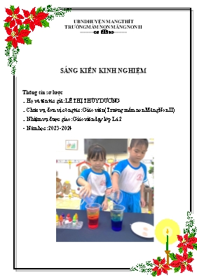 Sáng kiến kinh nghiệm 