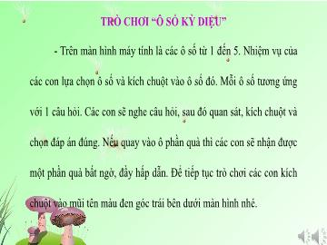 Slide Trò chơi Powerpoint - Trò chơi Ô số kì diệu