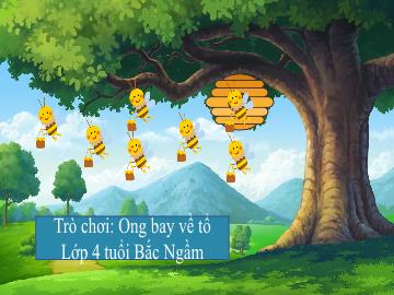 Slide Trò chơi Powerpoint - Trò chơi: Ong bay về tổ