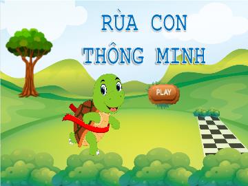 Slide Trò chơi Powerpoint - Trò chơi: Rùa con thông minh