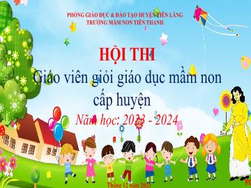 Bài thuyết trình SKKN Một số biện pháp nâng cao khả năng sáng tạo của trẻ thông qua việc sử dụng đa dạng các nguyên học liệu trong giờ học tạo hình cho trẻ 5-6 tuổi (Lương Thị Lê)
