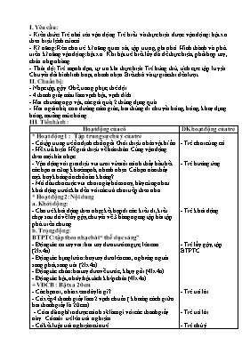 Giáo án Mầm non Lớp Lá - Đề tài: Bật xa theo hiệu lệnh - Ngô Hoàng Yến