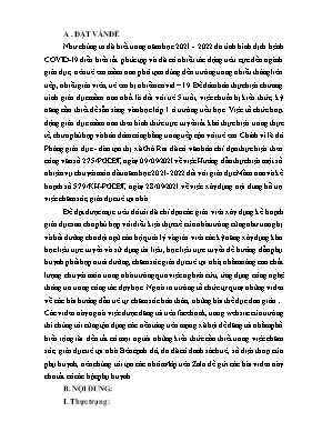 Nâng cao chất lượng hướng dẫn giáo viên thiết kế bài giảng bằng video hướng dẫn cha mẹ chăm sóc, nuôi dưỡng và giáo dục trẻ tại nhà