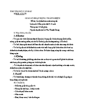 Giáo án Mầm non Lớp Chồi - Năm học 2022-2023 - Trường Mầm non Văn Đẩu