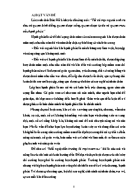 Một số biện pháp xây dựng lớp học hạnh phúc cho trẻ 4 - 5 tuổi trong trường mầm non