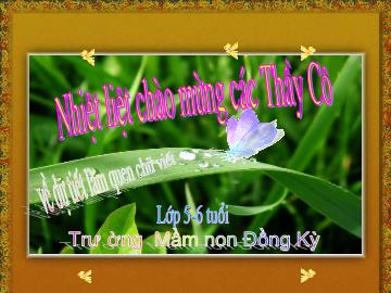 Bài giảng Mầm non Lớp Lá - Đề tài: Làm quen chữ p, q - Trường Mầm non Đồng Kỳ