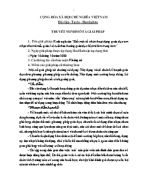 Đổi mới tổ chức hoạt động giáo dục âm nhạc cho trẻ mẫu giáo 5-6 tuổi theo hướng giáo dục lấy trẻ làm trung tâm