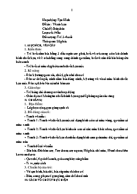 Giáo án Mầm non Lớp Mầm - Chủ đề: Bản thân - Đề tài: Vẽ cái kẹo