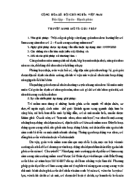 Một số giải pháp xây dựng góc chơi theo hướng lấy trẻ làm trung tâm cho trẻ 3-4 tuổi trong trường mầm non
