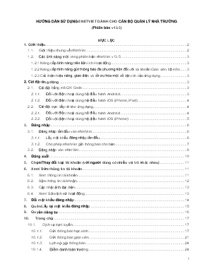 Hướng dẫn sử dụng Enetviet dành cho cán bộ quản lí nhà trường (Phiên bản v13.5)