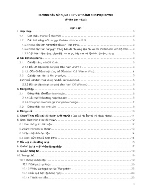 Hướng dẫn sử dụng Enetviet dành cho phụ huynh (Phiên bản v13.5)